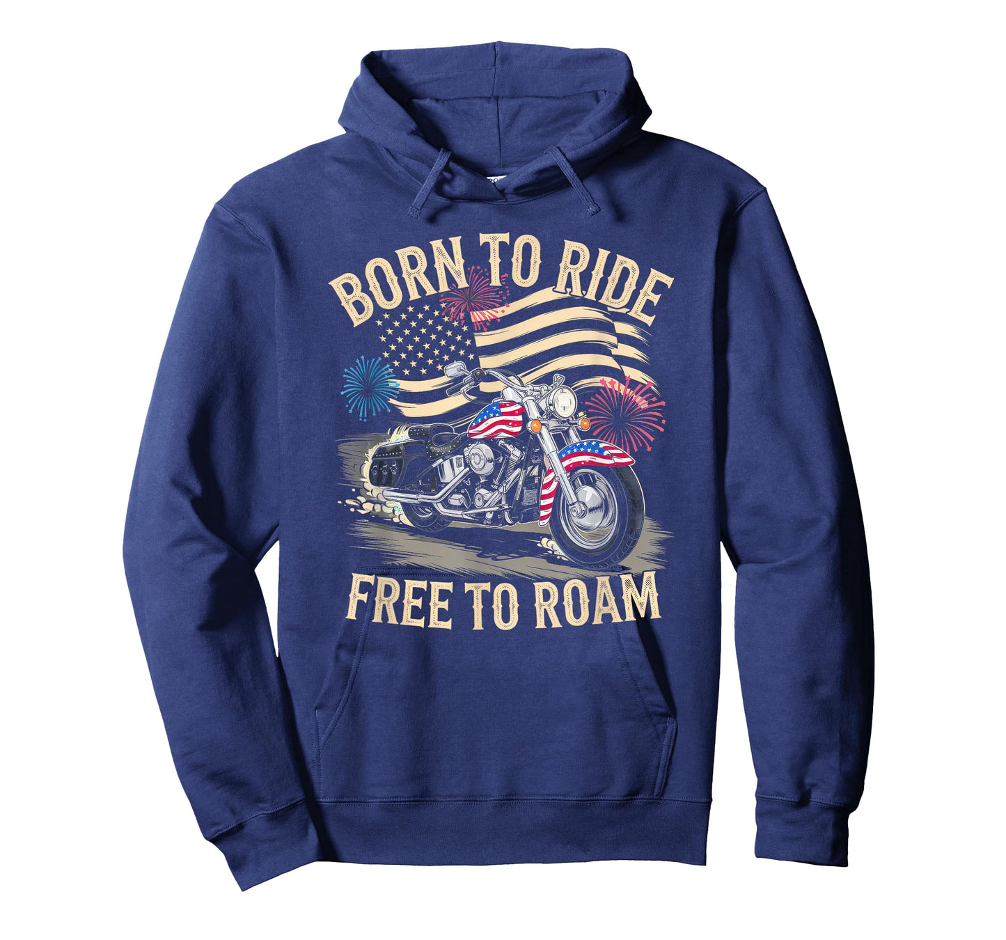 American Flag Motorcycle Tshirt USA Flag Biker Retro T-Shirt