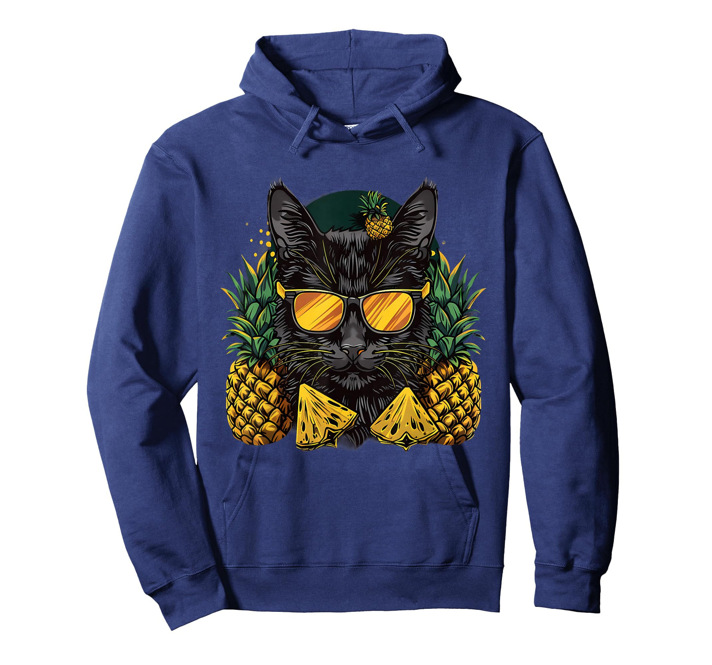 Pineapple Cat Animal Art Drawing Cat Lover Pineapples Fruit T-Shirt