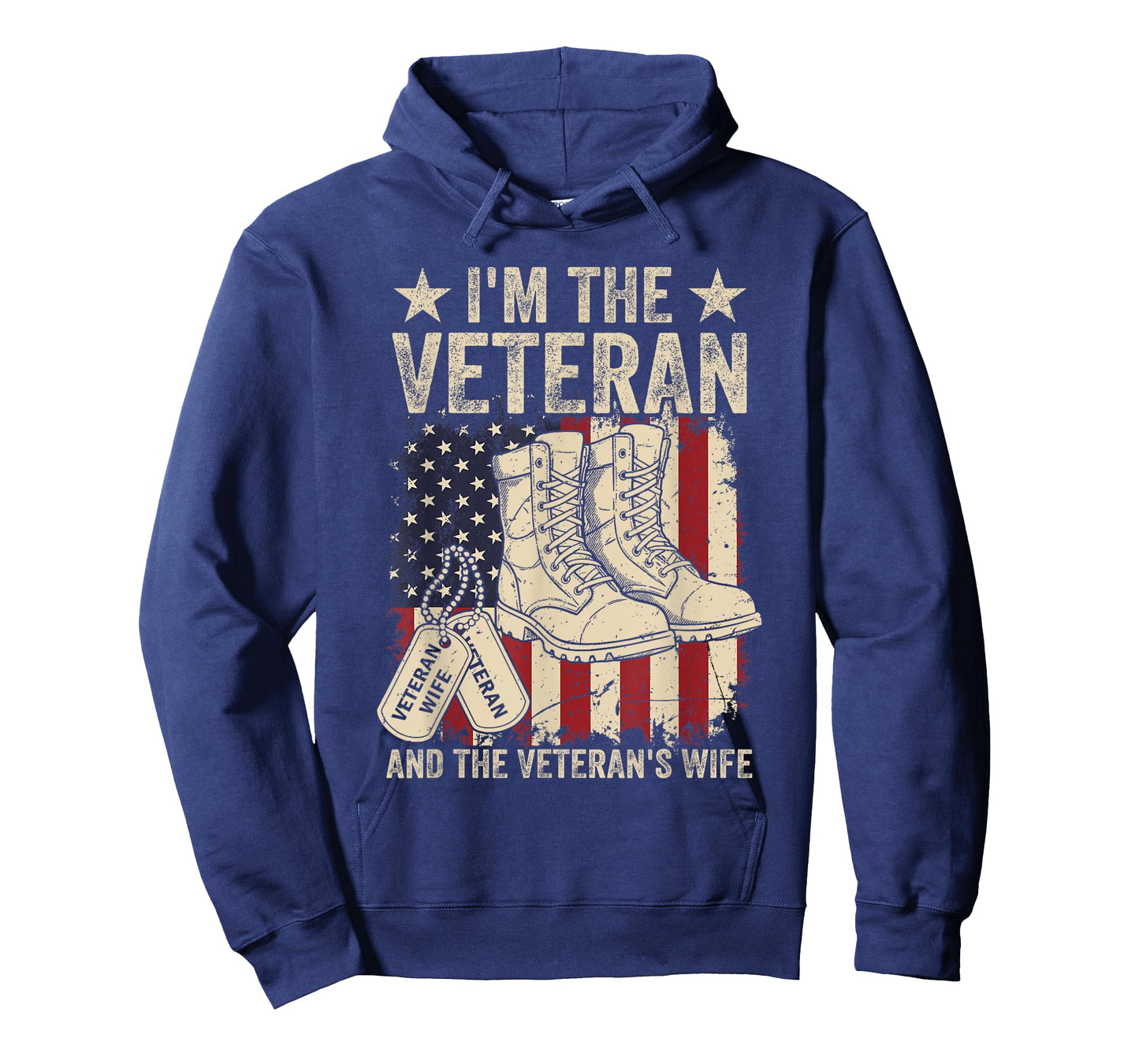 Veteran & Wife Proud American Veteran Wife Veterans Day T-Shirt