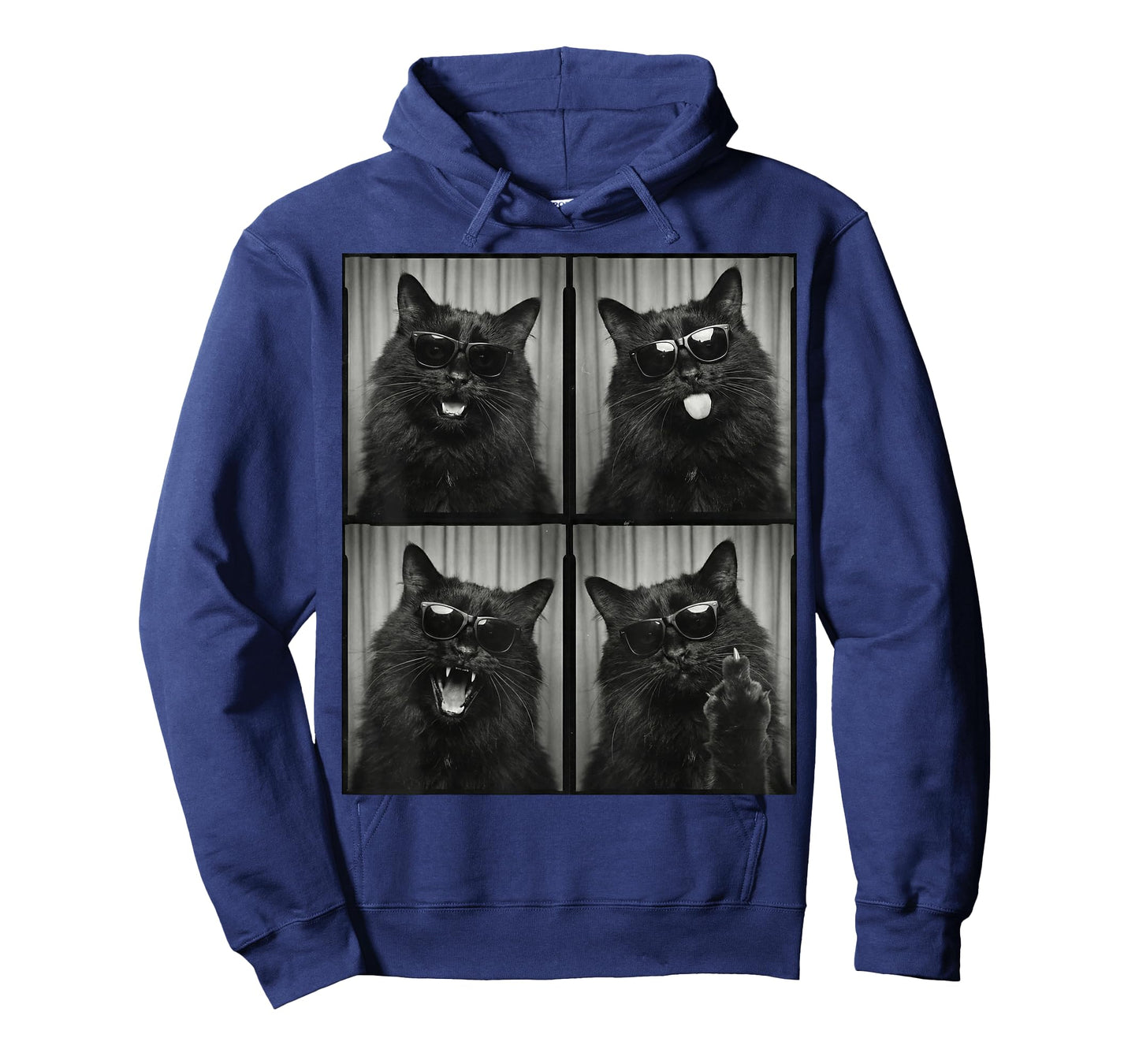 Funny Black Cat with Sunglasses Feline Animals Photo Booth T-Shirt