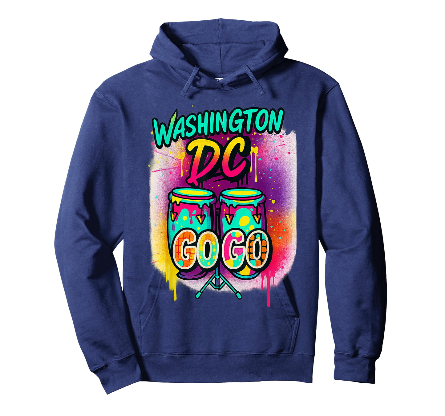 Washington DC Go-Go Graffiti Drums men and women T-Shirt