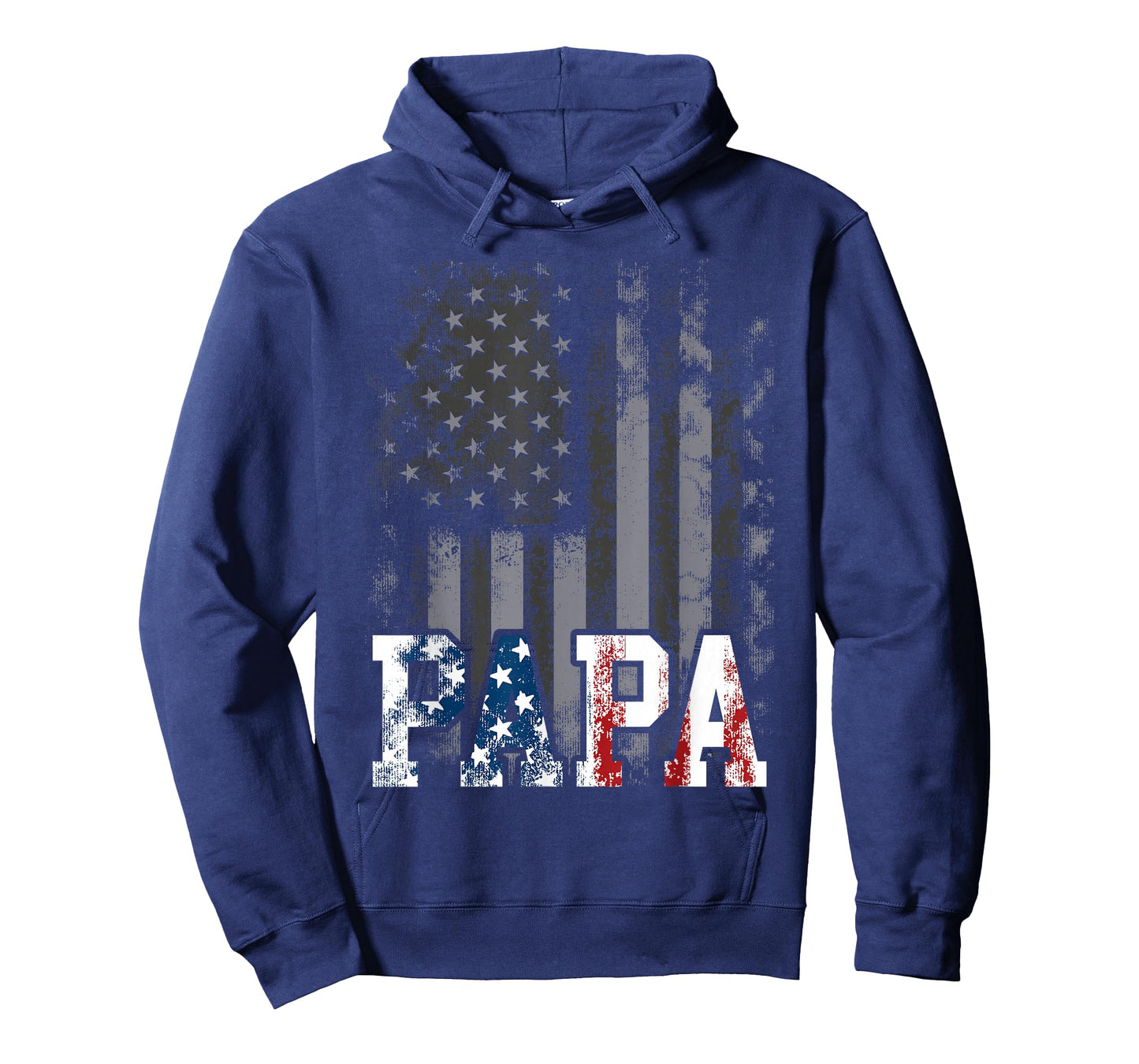Papa American Flag Father's Day 4th of July Grandpa T-Shirt