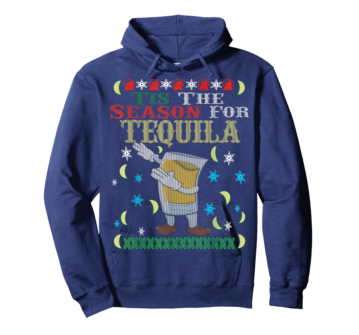 'Tis The Season For Tequila Dabbing Ugly Christmas Alcohol T-Shirt