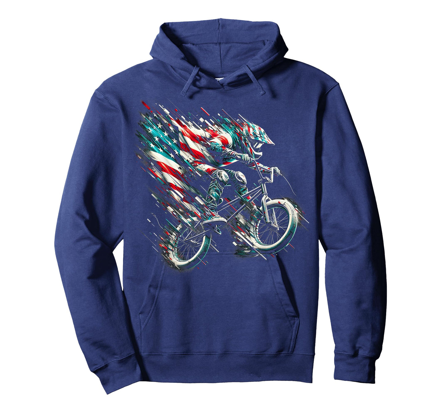 BMX American Flag USA - BMX Vintage Distressed BMX T-Shirt