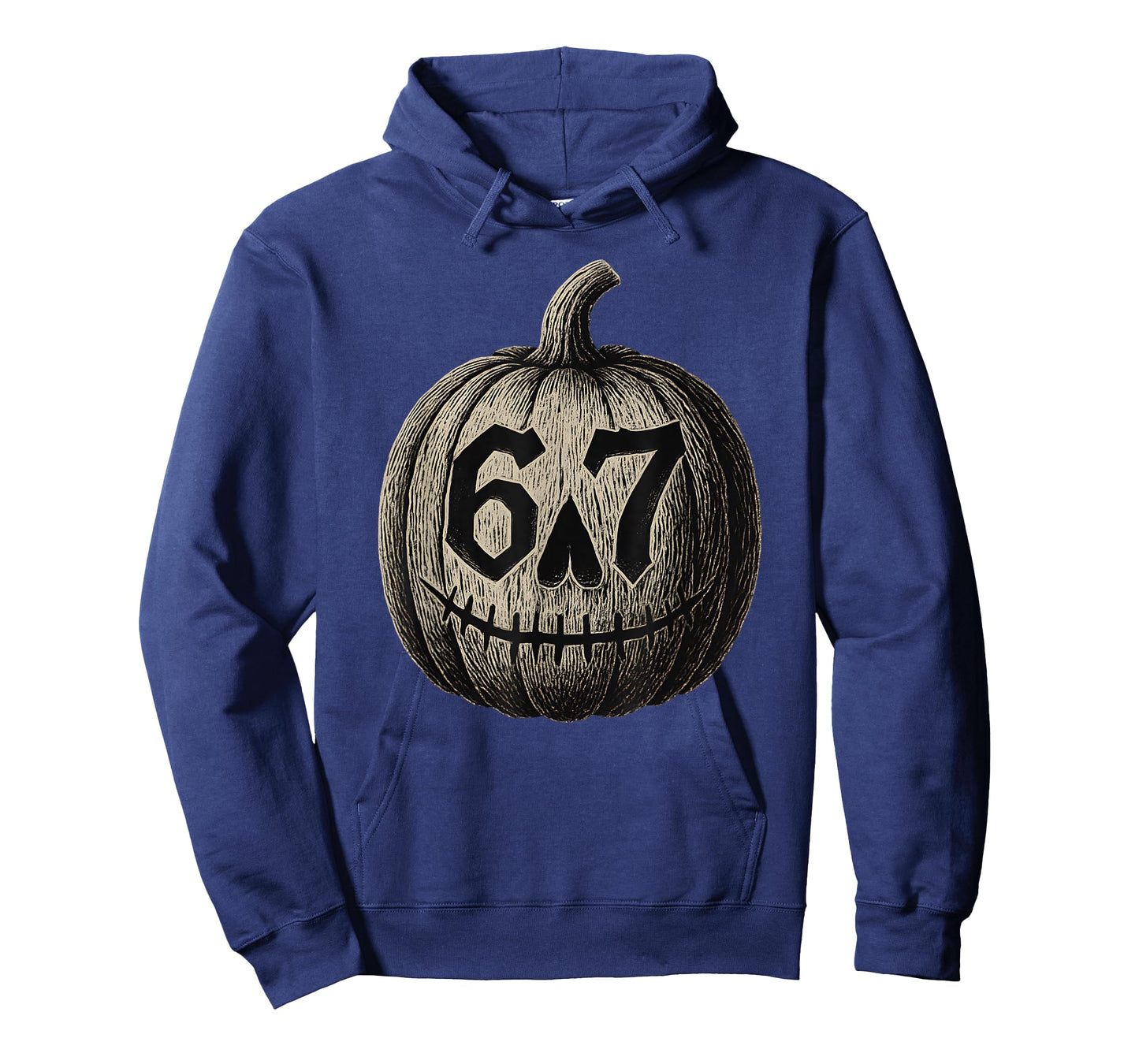 67 Halloween Pumpkin 6 7 Meme Brain Rot Six Seven Teen Boys T-Shirt