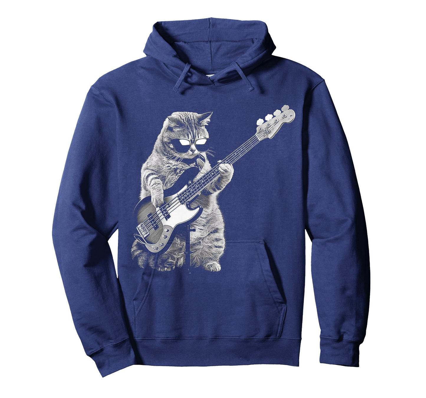Rock Cat Playing Guitar Funny Guitar Cat T-Shirt