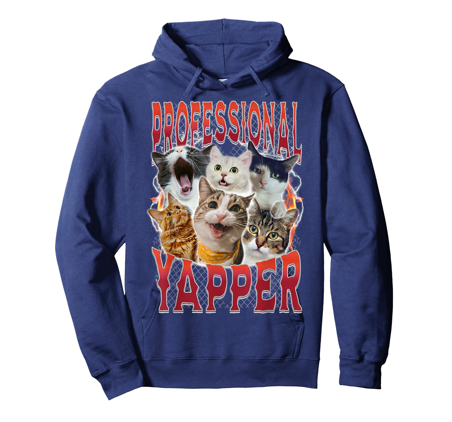Professional Yapper Goofy Ahh Funny Cat Meme Ironic Cringe T-Shirt for Men Women Girls Kids