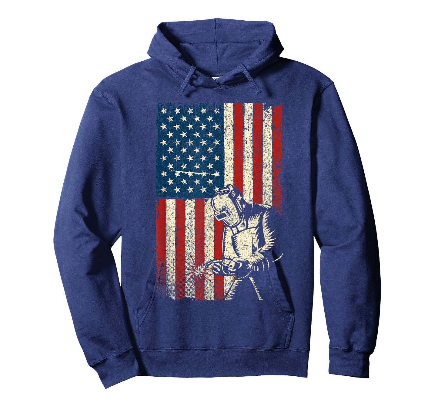 Funny Welder Shirts - USA Flag Welder T-Shirt - Black - Small - Unisex - Adults - Short Sleeve - Classic Fit - Cotton, Polyester