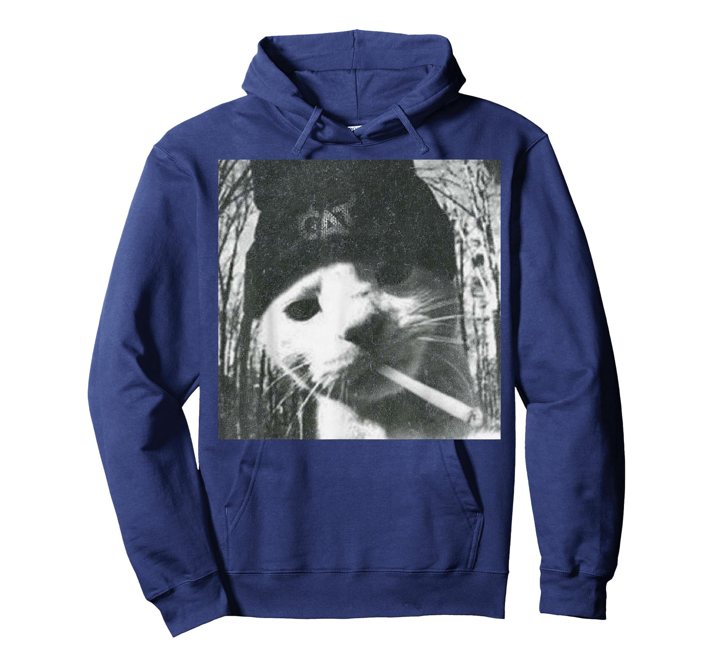 Smoking Cat Beanie Meme Grunge Aesthetic Funny T-Shirt