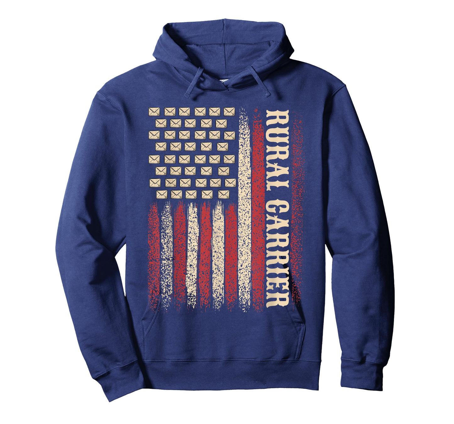 Vintage Rural Carrier USA Flag for Patriotic Mailman T-Shirt