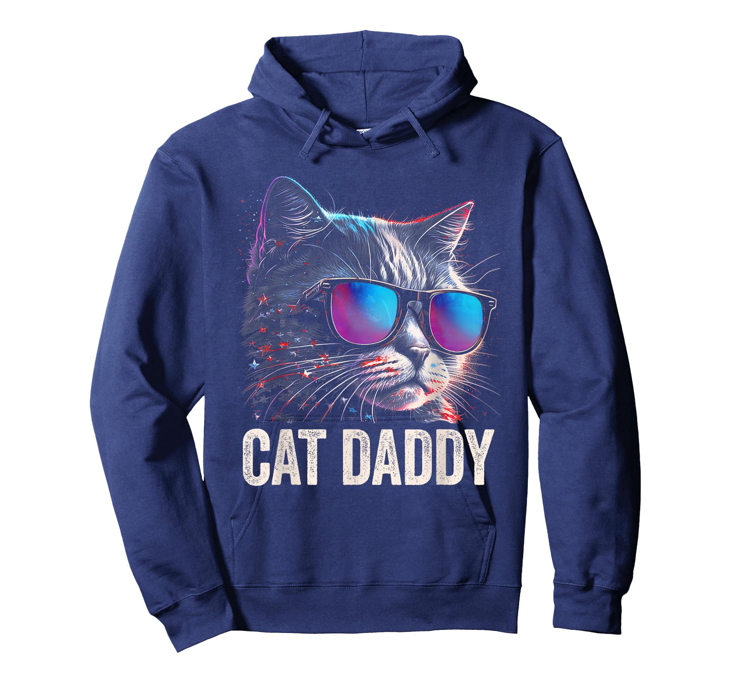 Cat Daddy Shirt Cat Sunglasses Cool Cat Dad Men Father T-Shirt