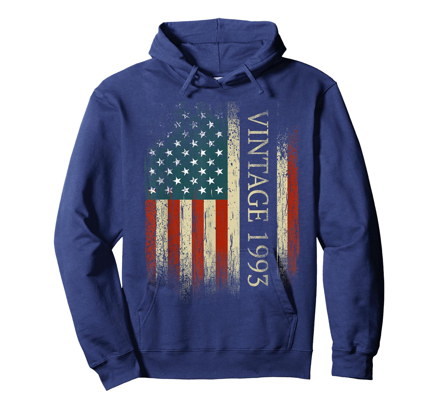32nd Birthday Vintage 1993 USA Flag 32 Year Old Gifts Bday T-Shirt