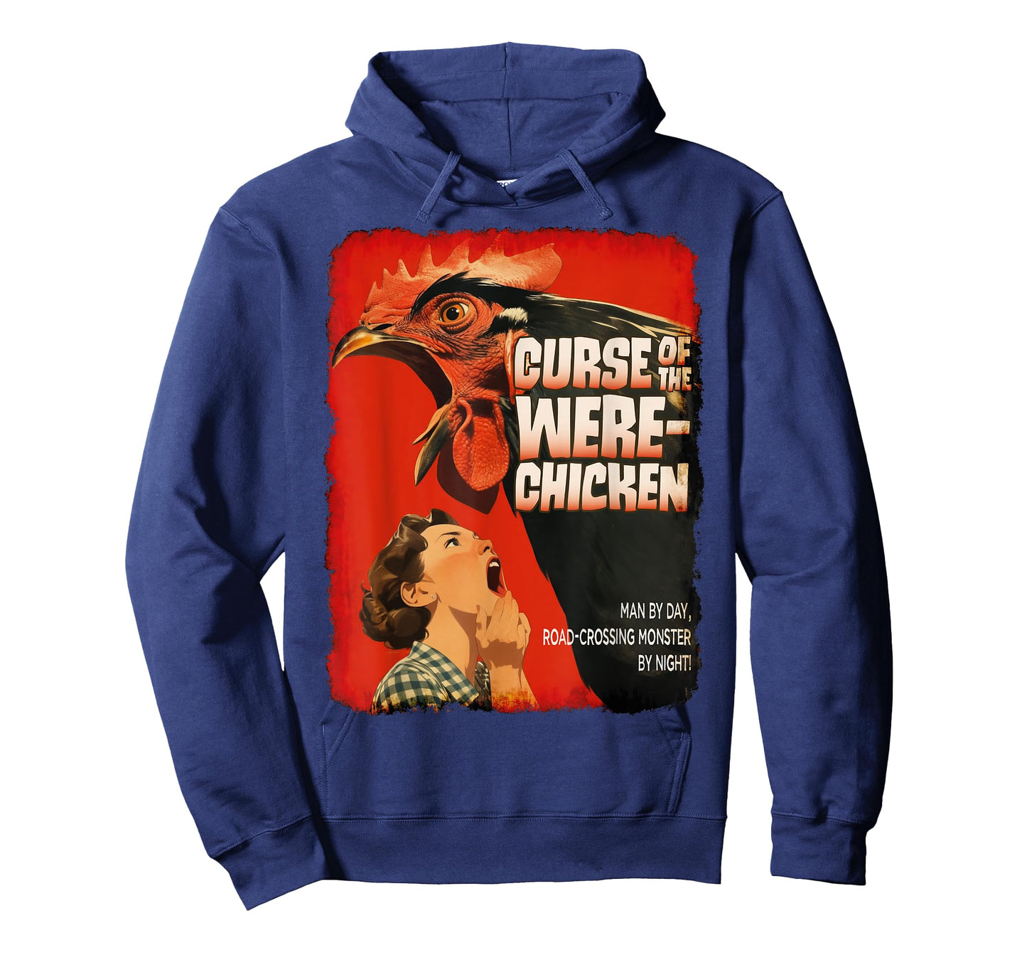 Curse Of The Were-Chicken, Retro Horror B-Movie, Halloween T-Shirt