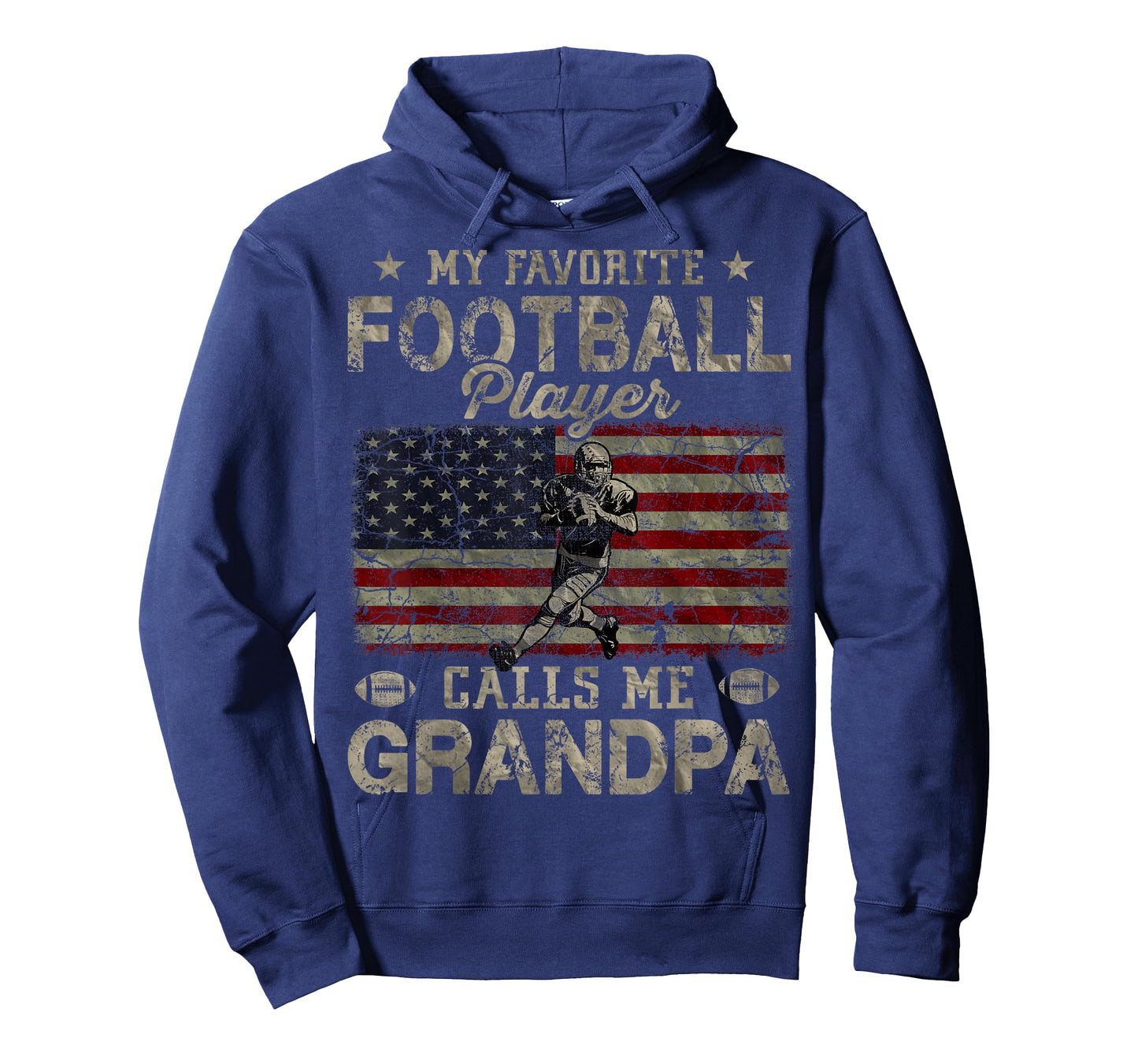 My Favorite Football Player Calls Me Grandpa Father's Day T-Shirt