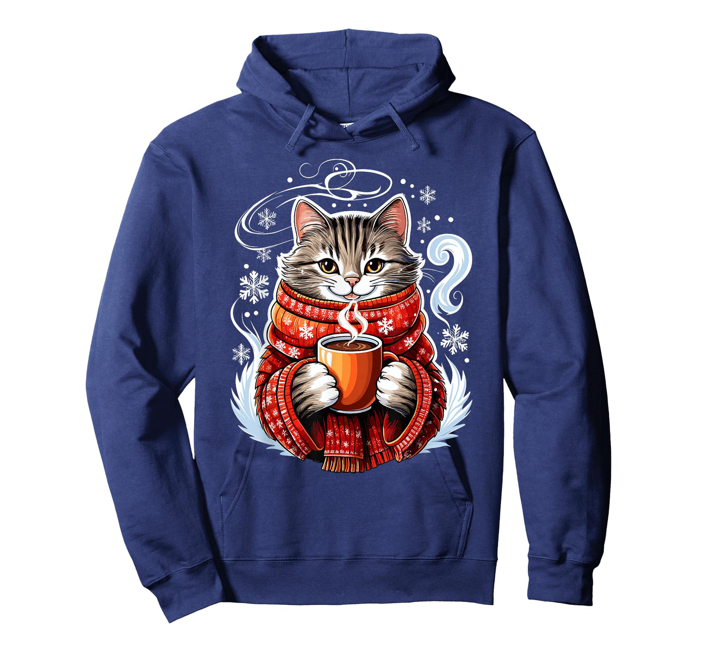 Cozy Cat Fun Winter Design T-Shirt