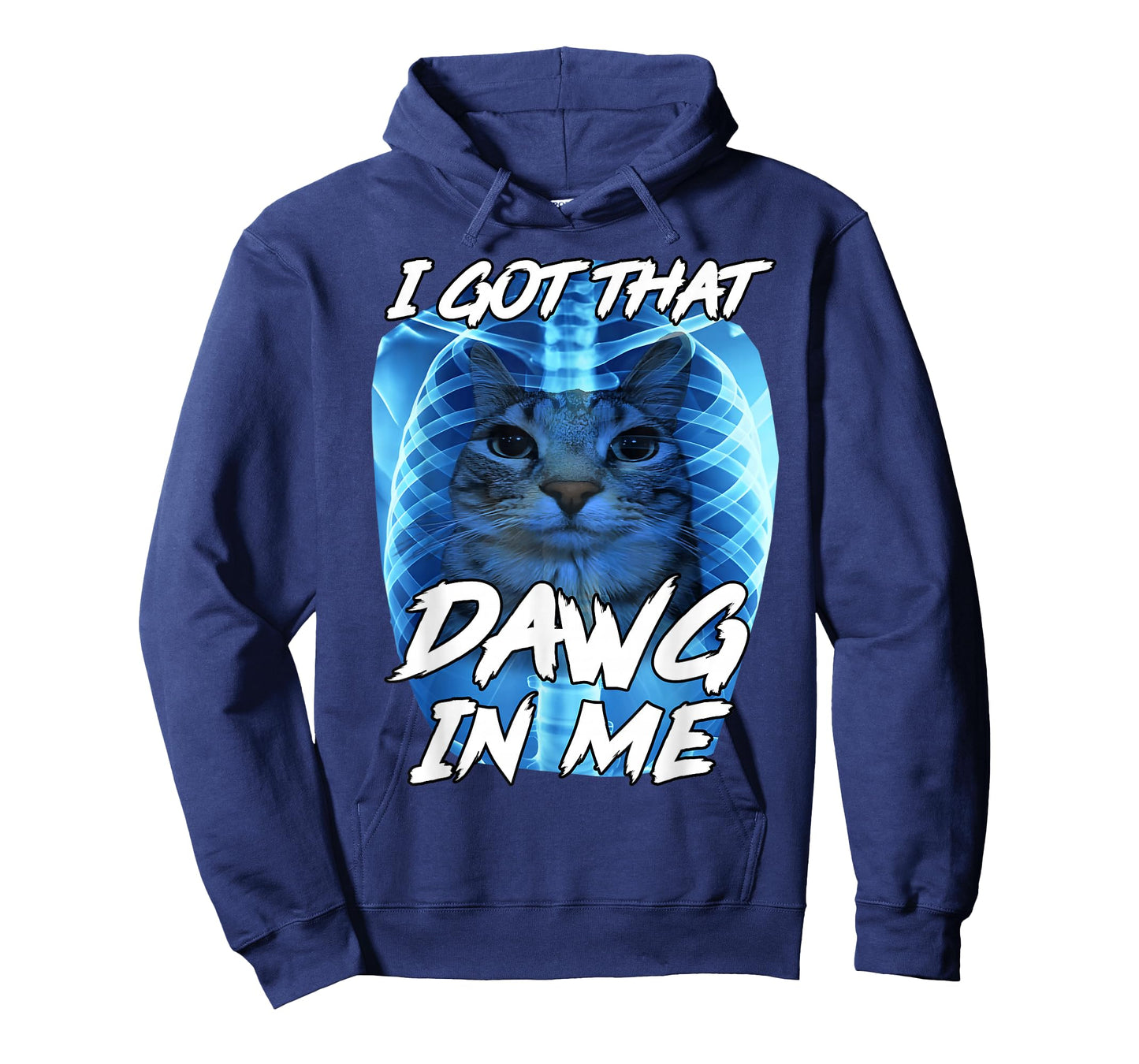 I Got That Dawg in Me Xray Cat Brainrot Funny Cat Meme T-Shirt