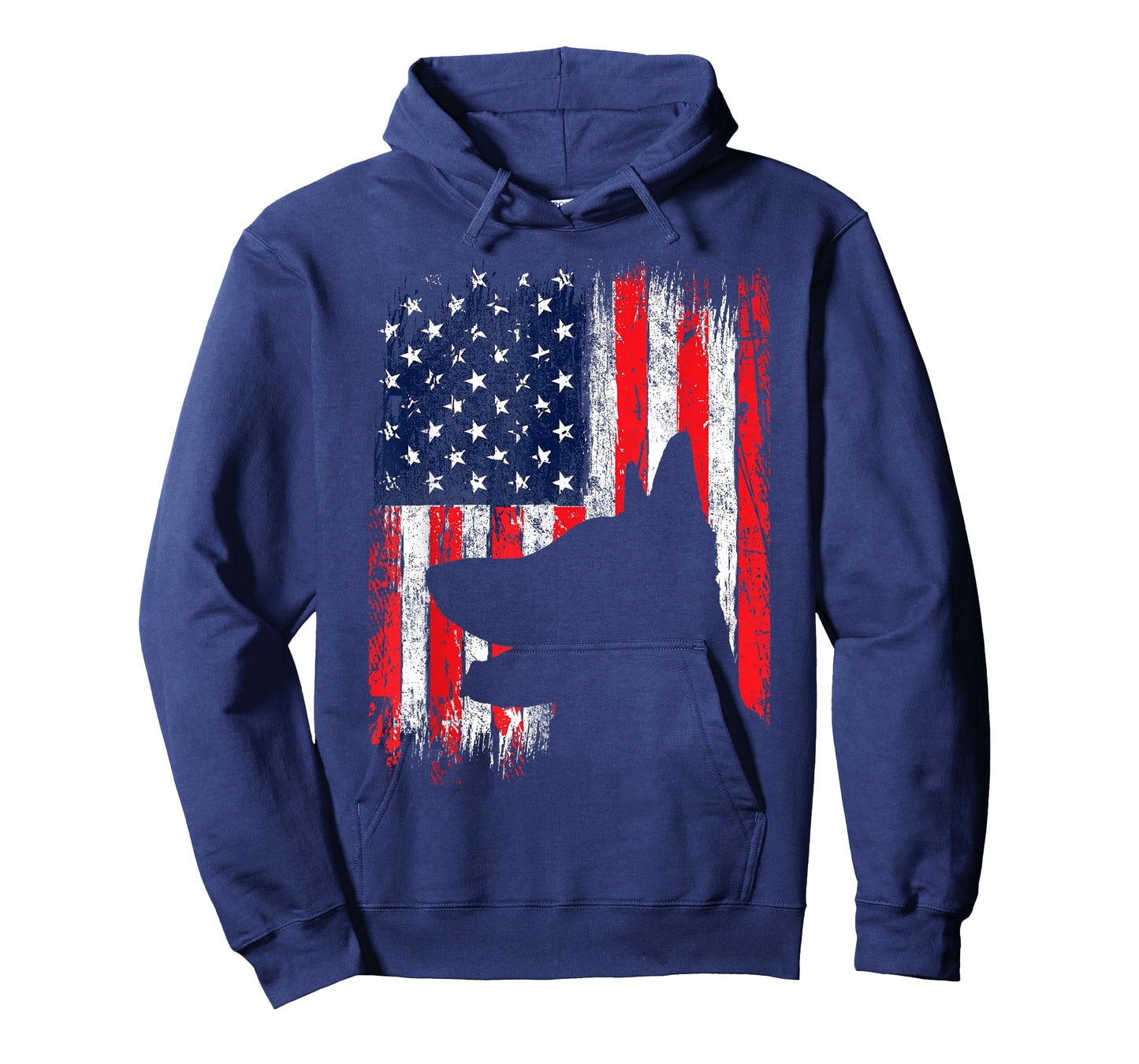 USA American Flag German Shepherd - Patriotic Dog Lover T-Shirt