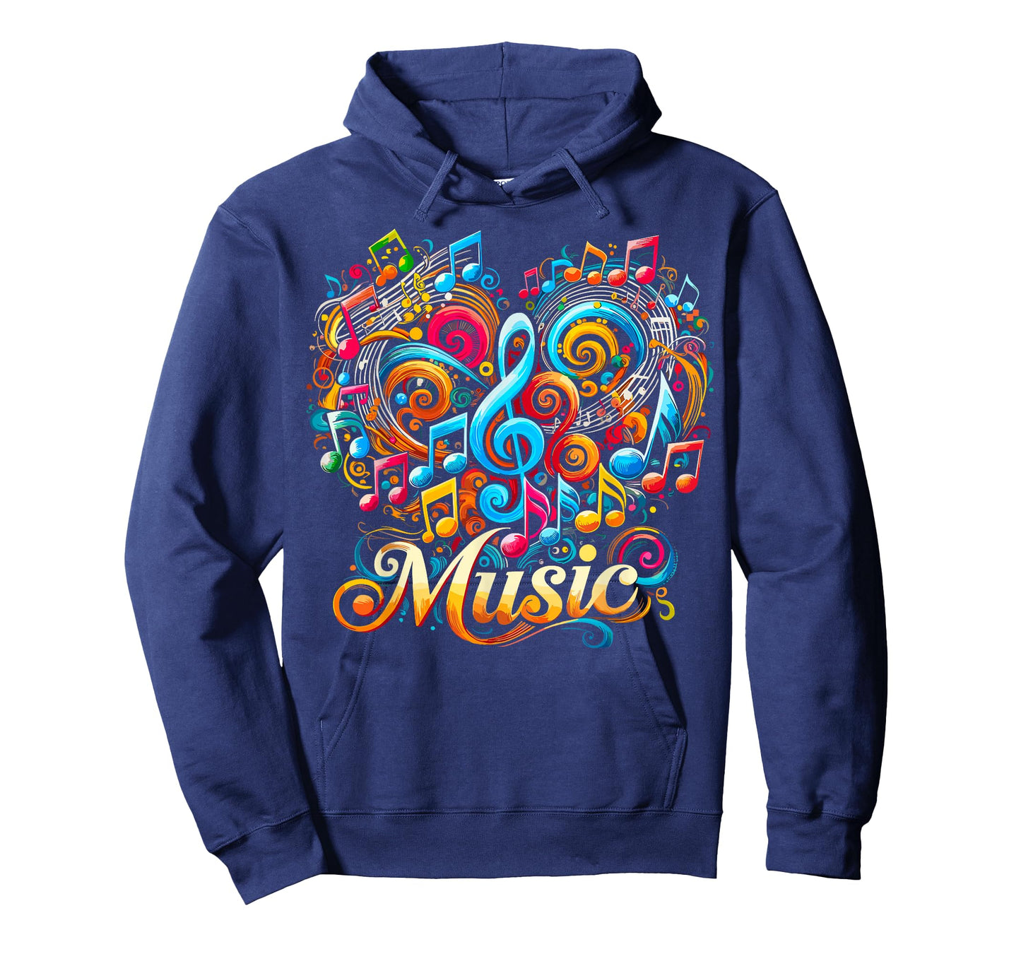 Musician Musical Instrument Colorful Music Notes Treble Clef T-Shirt