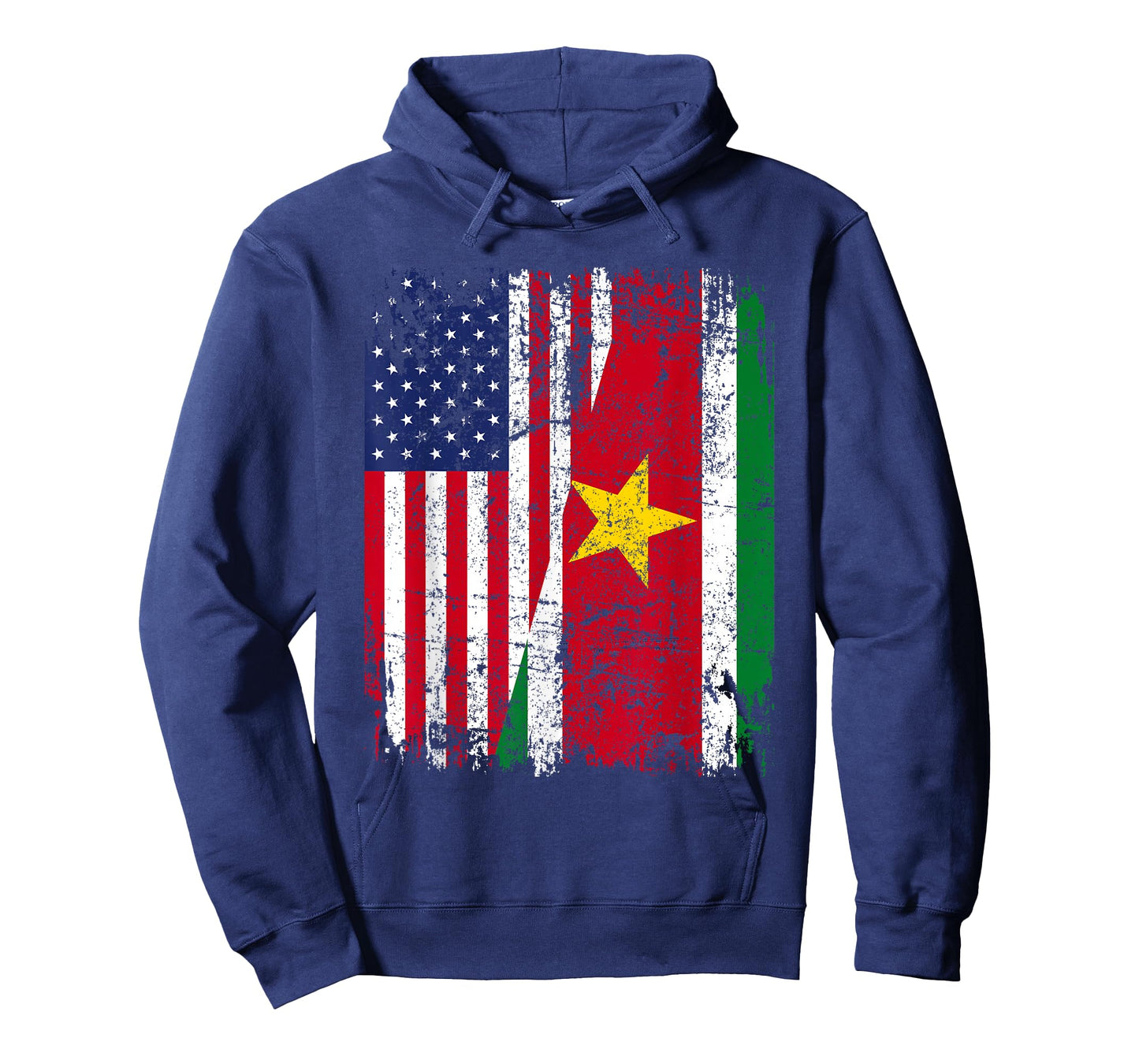 SURINAMES ROOTS | Half American Flag | SURINAME FLAG T-Shirt