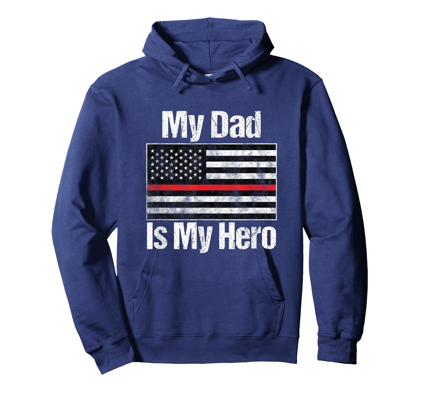 Red Line Flag Shirt My Dad Is My Hero Firefighter T-Shirt