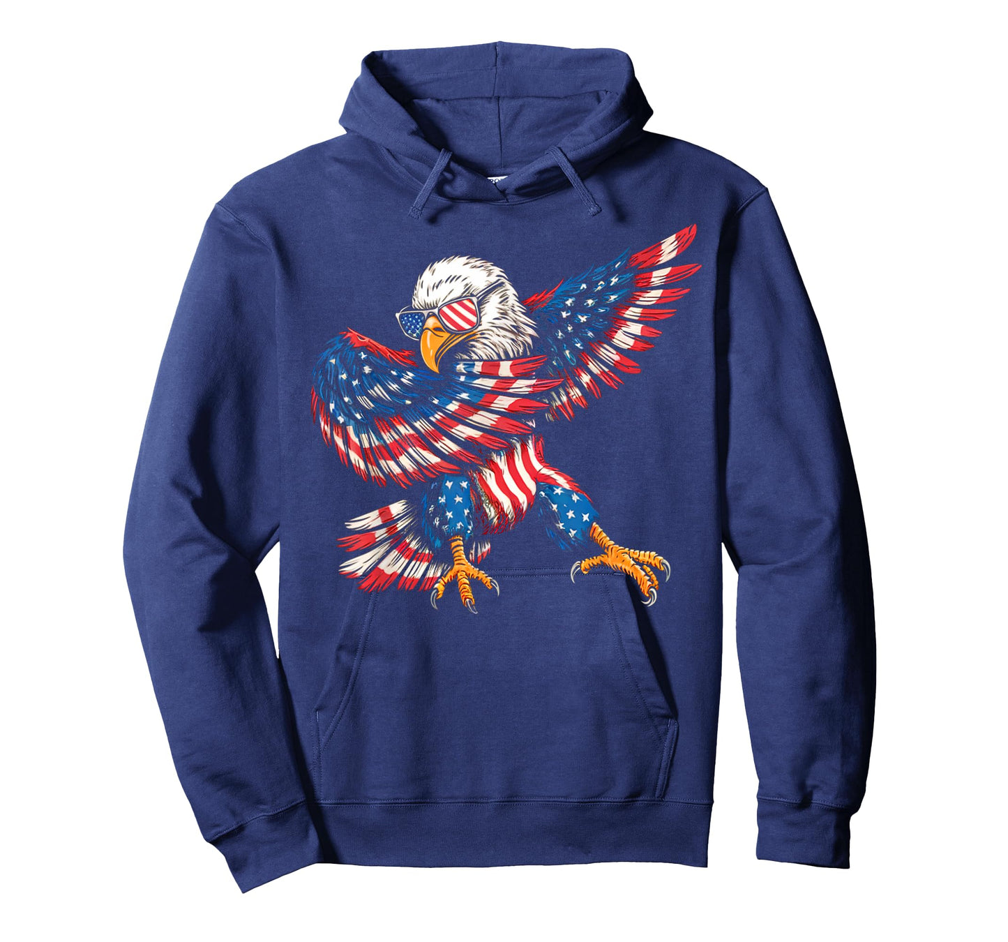 Flying Patriotic Eagle USA Flag Style for Independence Day T-Shirt