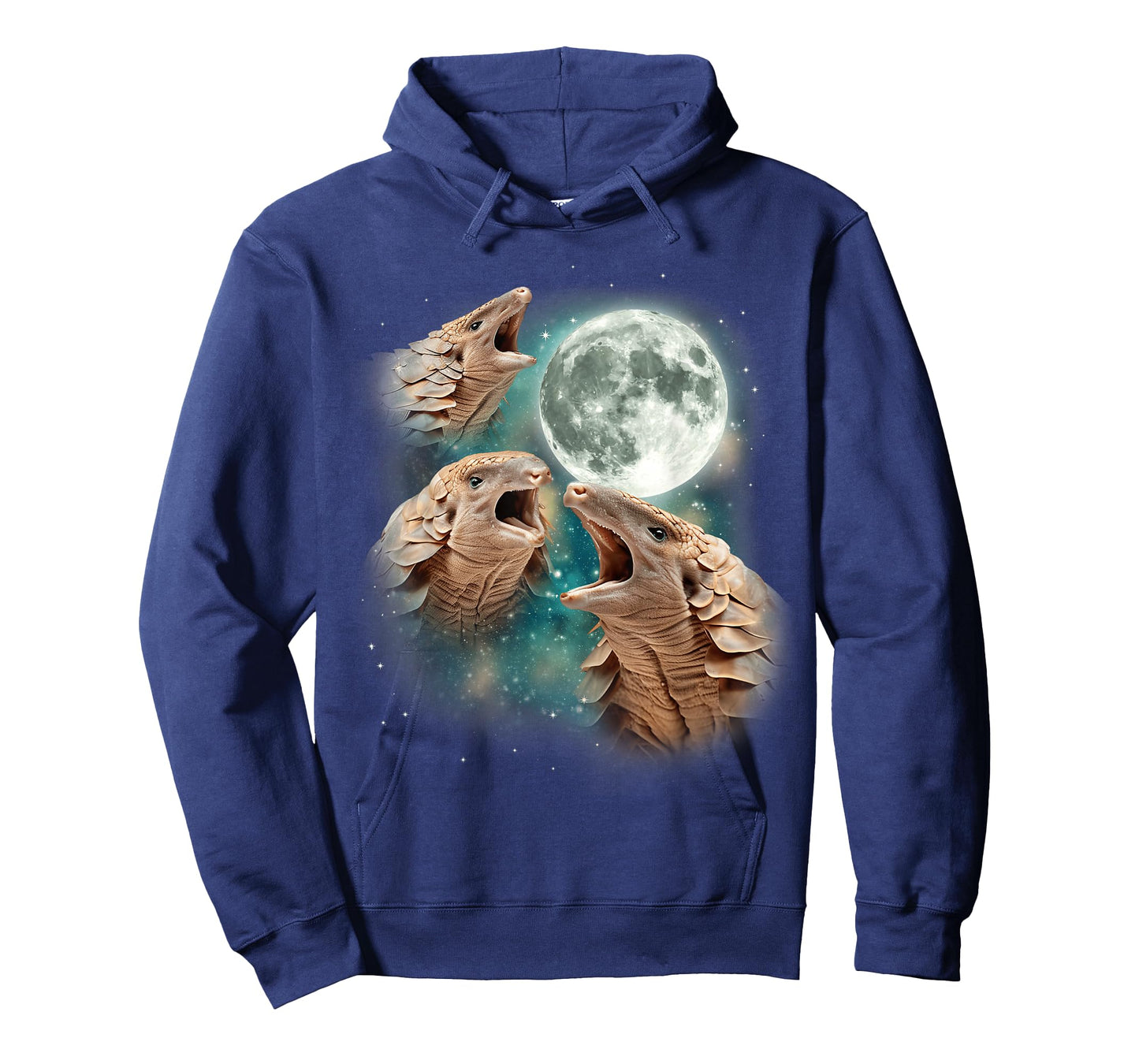 Three Pangolin Moon | 3 Wild Pangolins Howling in The Night T-Shirt