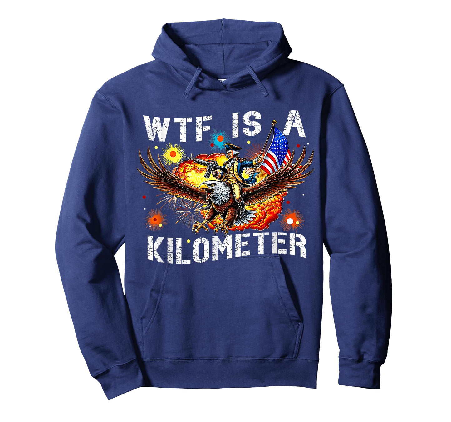 Retro WTF is A Kilometer Funny Patriotic American Freedom T-Shirt