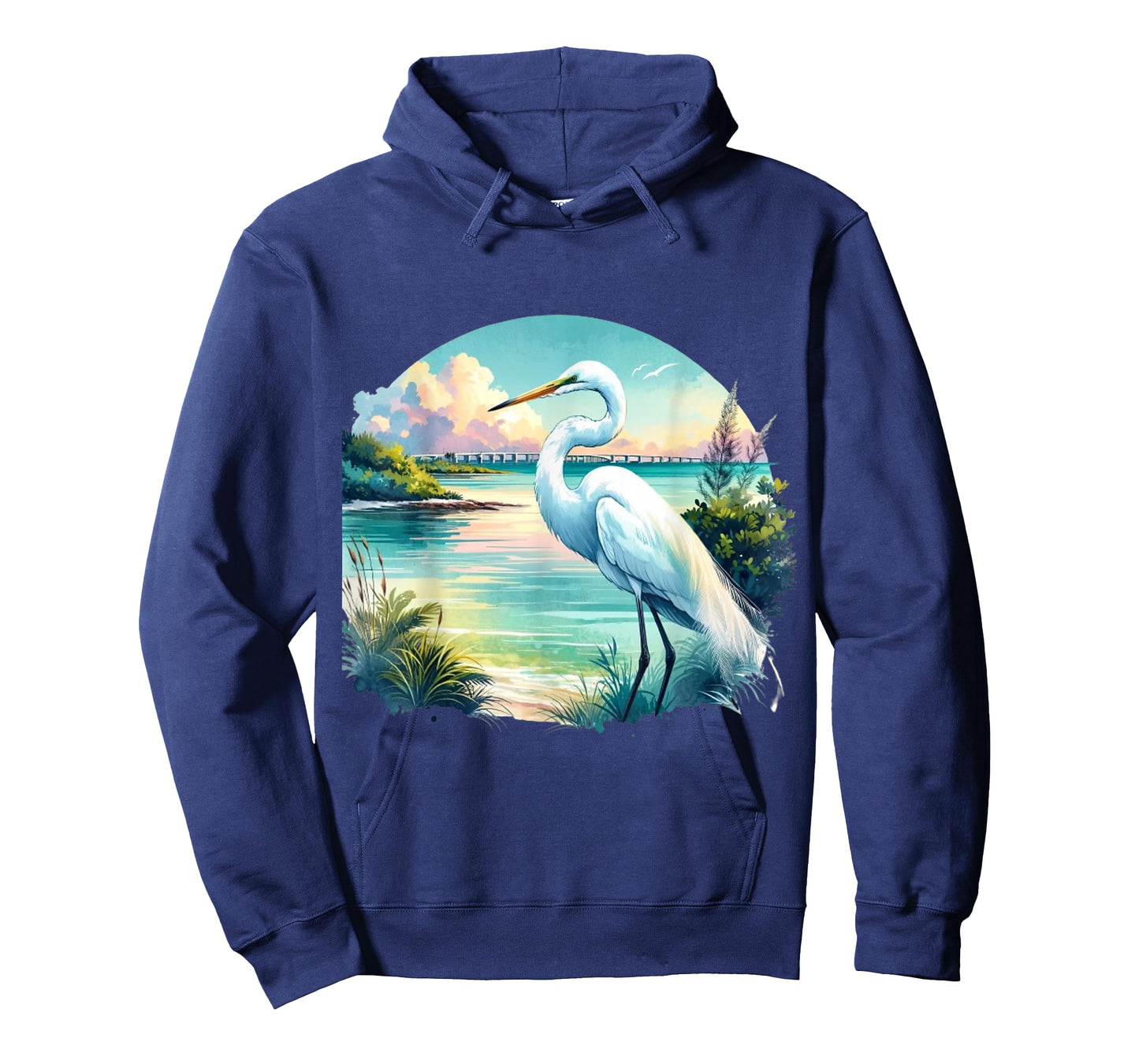 White Egret Florida Keys Nature T-Shirt
