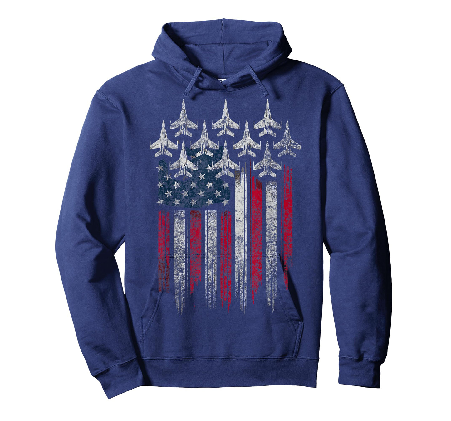 Patriotic USA Flag Fighter Jets Lover 4th of July T-Shirt