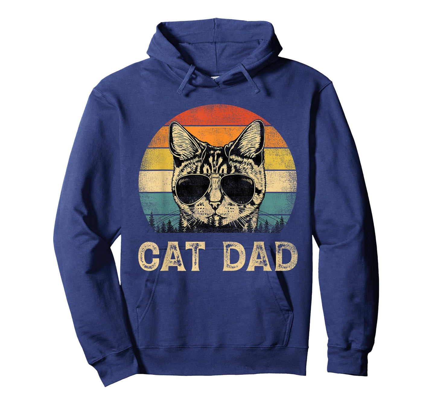 Vintage Cat Dad Cat Lovers Daddy Father's Day T-Shirt