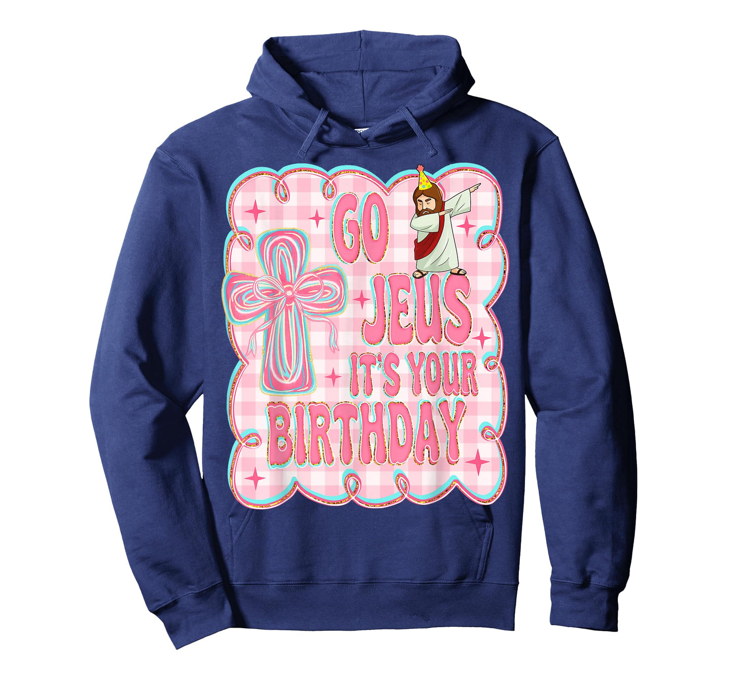 Go Jesus It's Your Birthday Cute Bow Sweater Funny Coquette T-Shirt