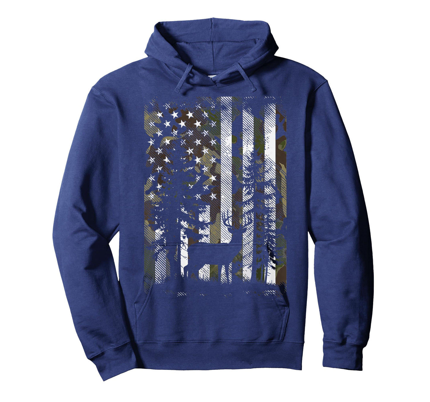 Deer Hunting American Flag Camo USA Hunter for Men Women T-Shirt