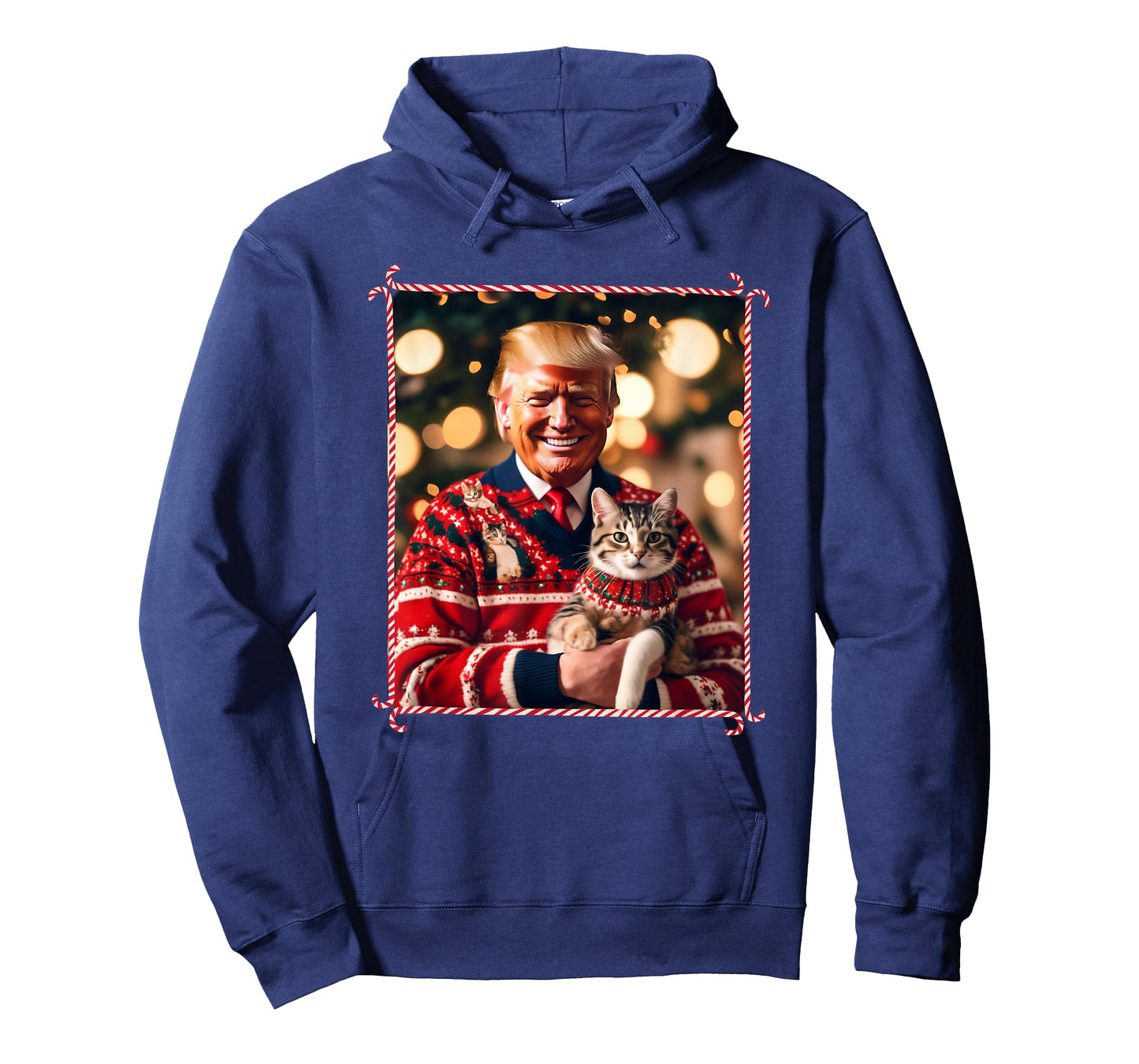 Funny Trump Christmas Sweater for Cat Lovers T-Shirt