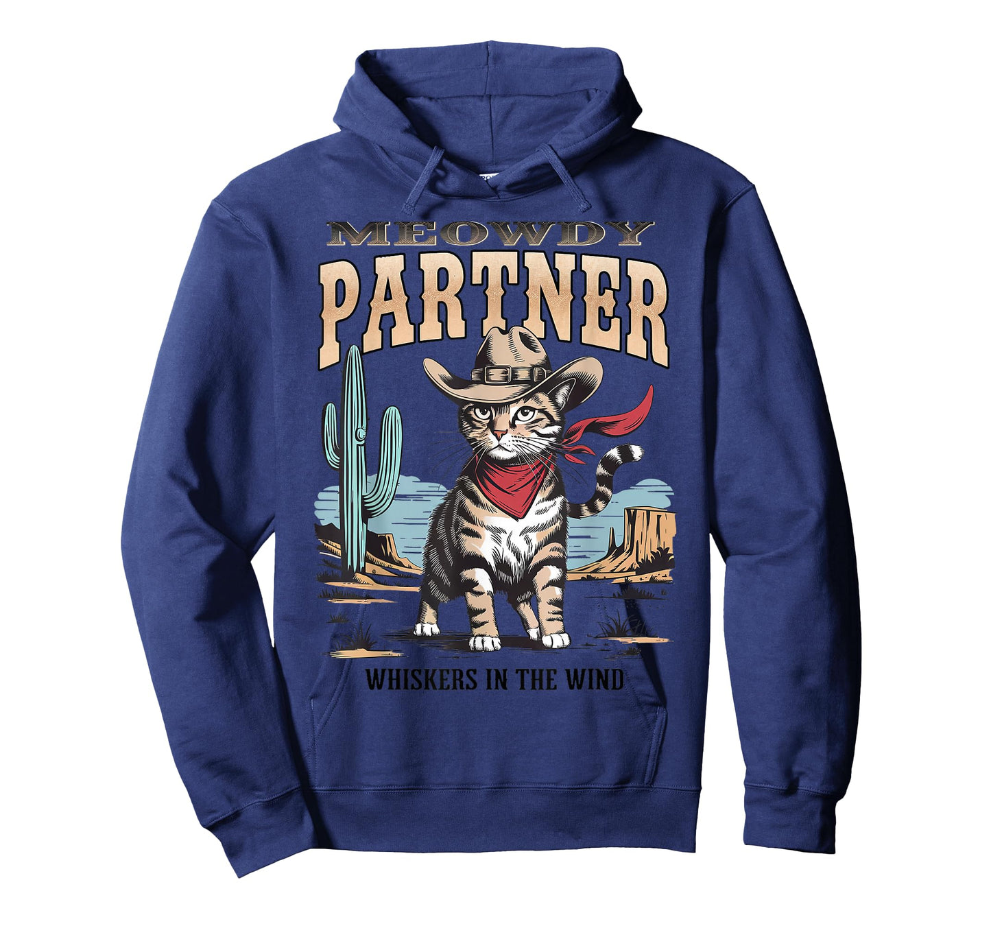 Vintage Cat Meowdy Partner Cowboy Gifts for Men Women Kid T-Shirt