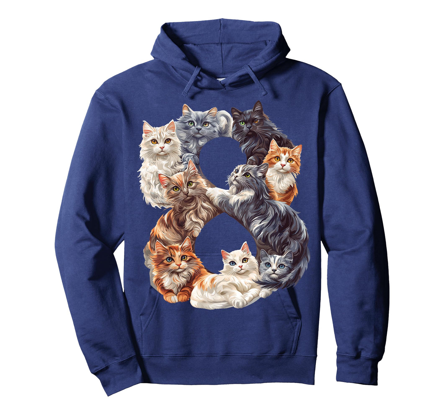 Fun 8th Birthday Kittens Cats Themed 8 Year Old Kids Girls T-Shirt