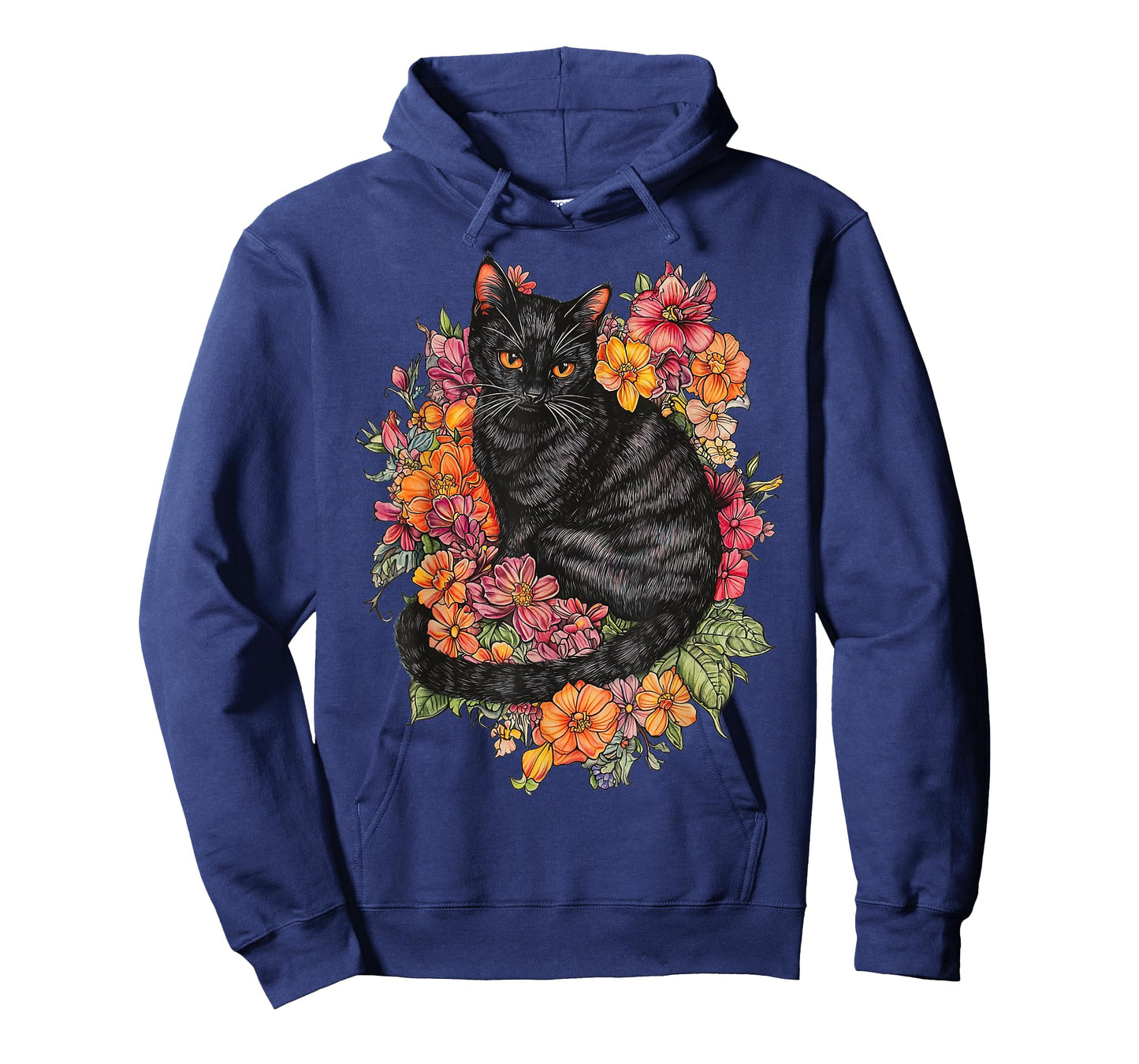Cat Flower Floral Cute Kitten Graphic T-Shirt