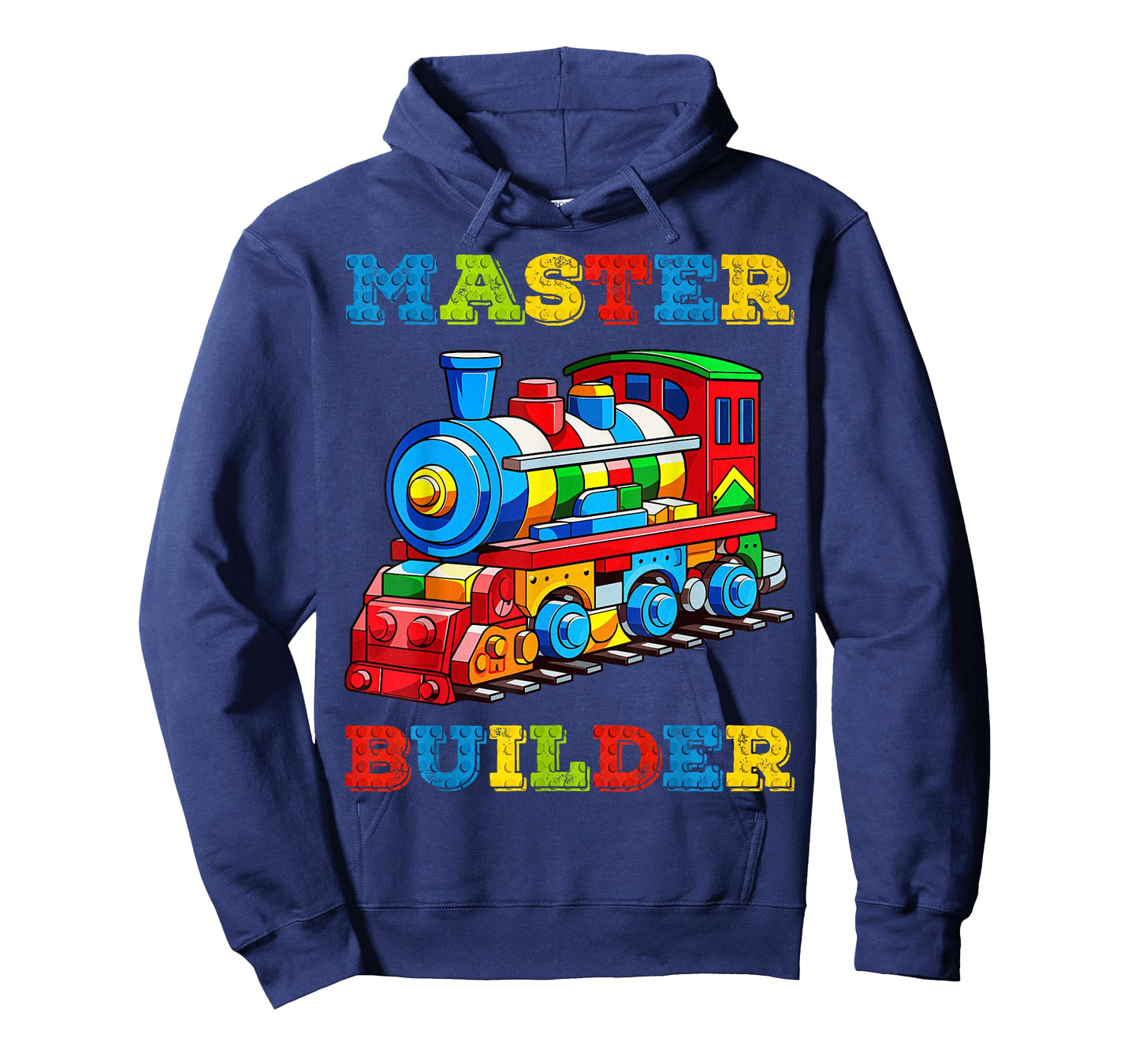 Cute Master Builder Kids Building Blocks Toy Train Lover T-Shirt