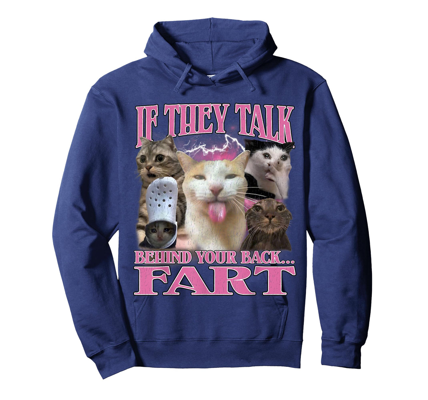 If They Talk Behind Your Back Fart Funny Cat Meme Bootleg T-Shirt