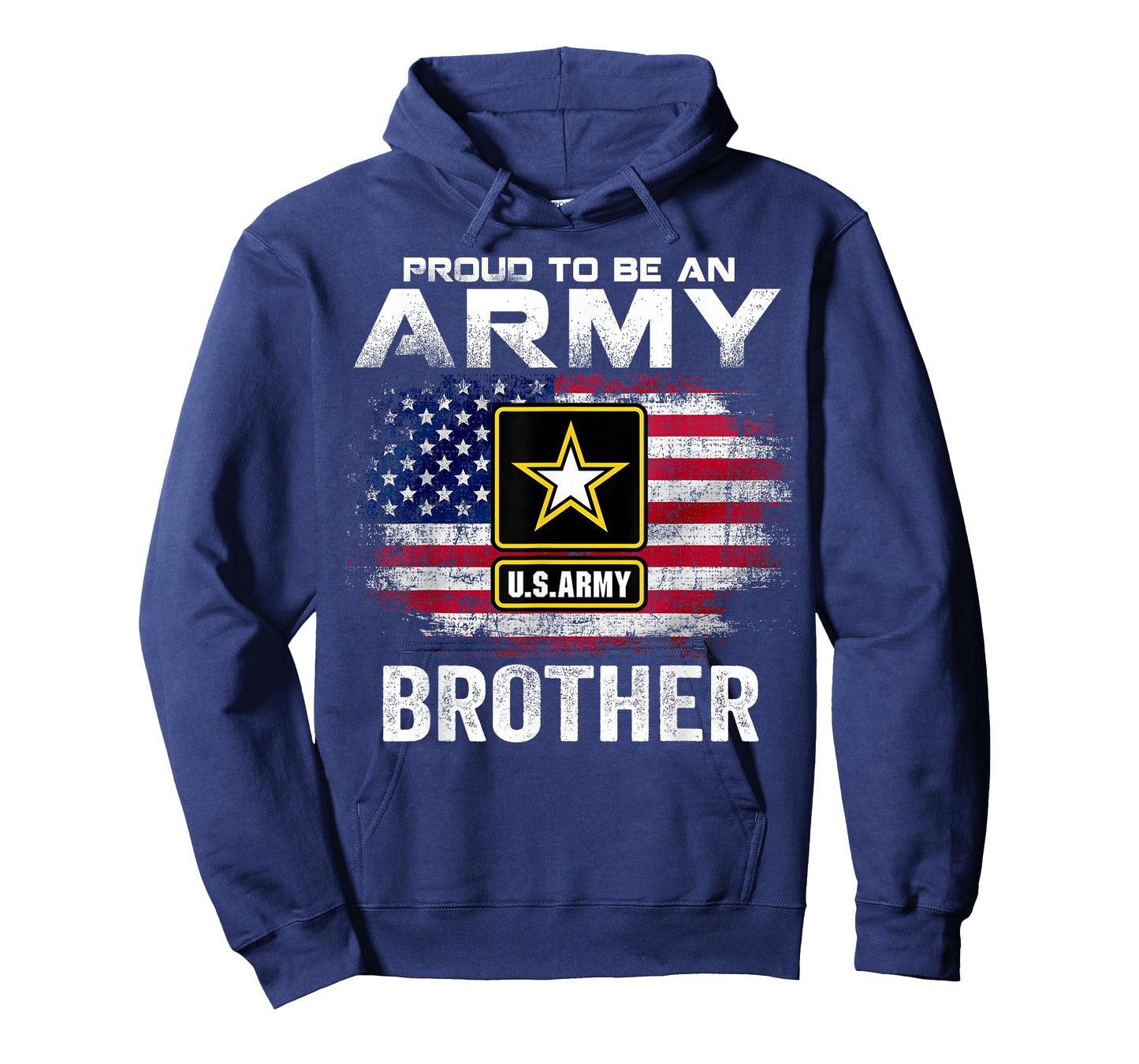 Proud To Be An Army Brother With American Flag Gift Veteran T-Shirt