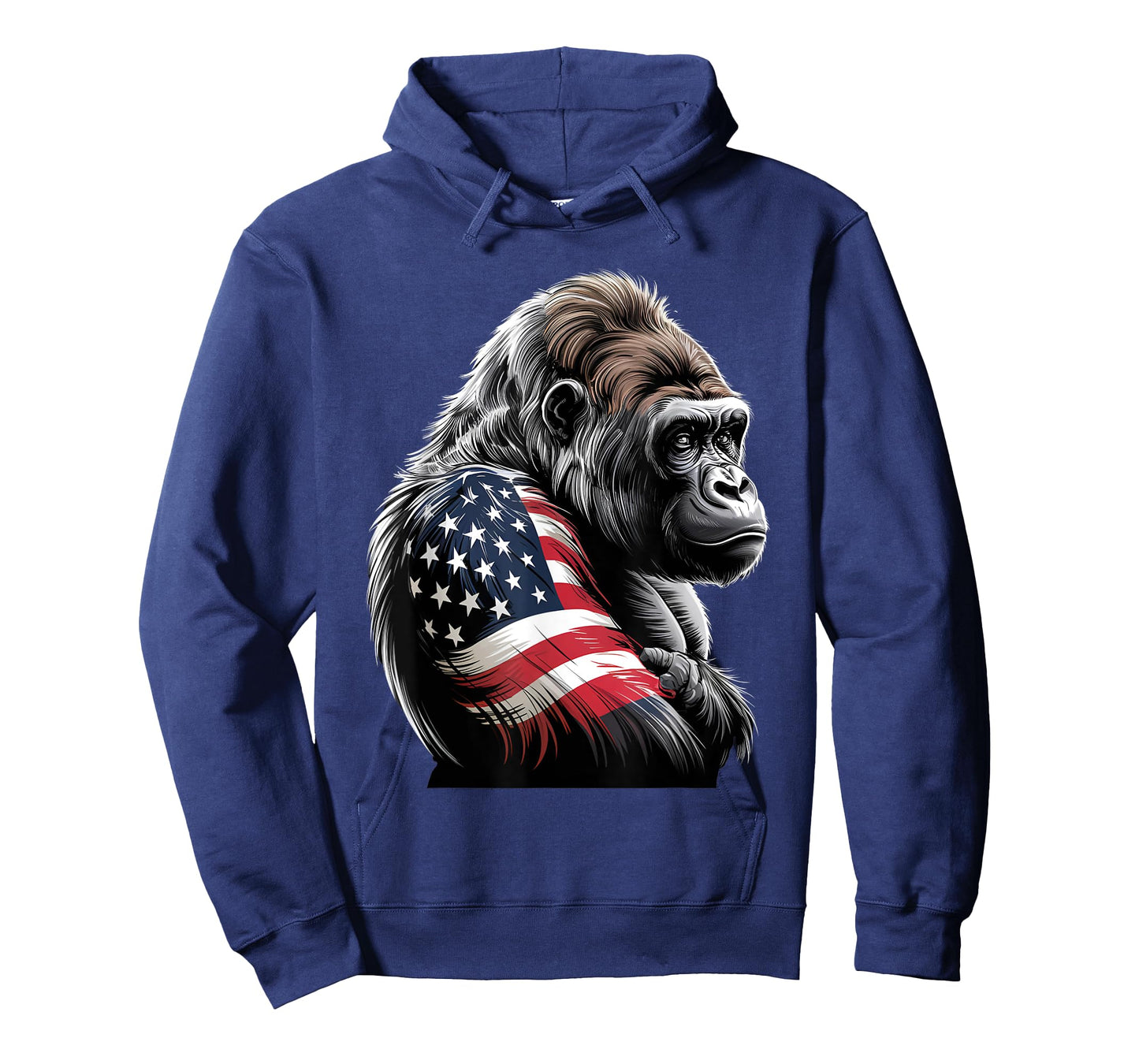 Gorilla 4th Of July Patriotic American Flag Animal T-Shirt