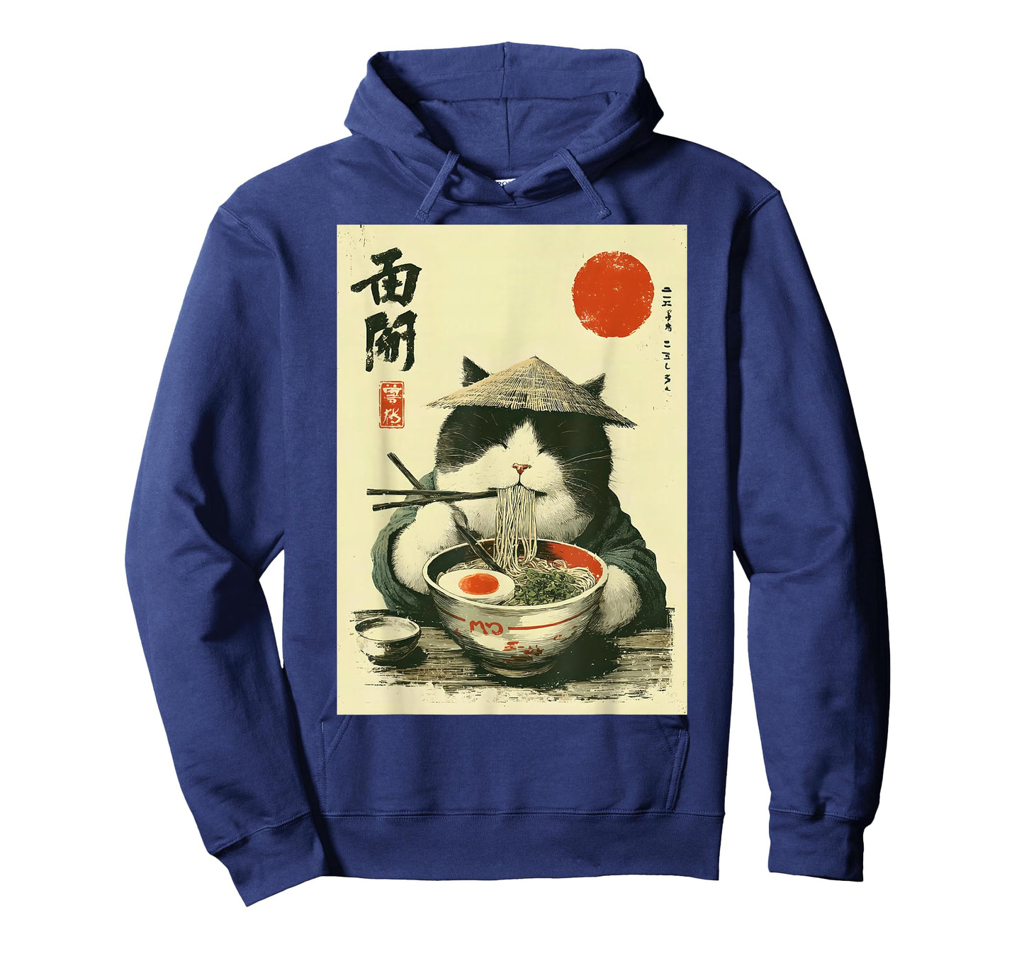 Funny Japanese Ramen Cat Art Kawaii Noodle Lover Anime Style T-Shirt
