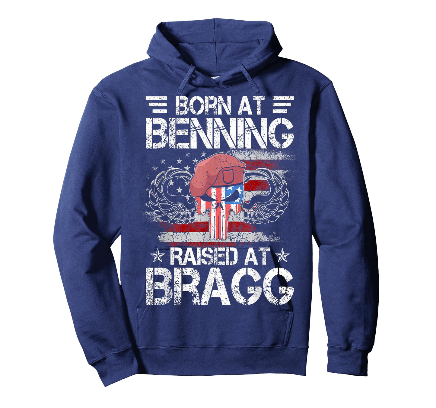 82nd Airborne Division Born At Ft Benning Raised Fort Bragg T-Shirt