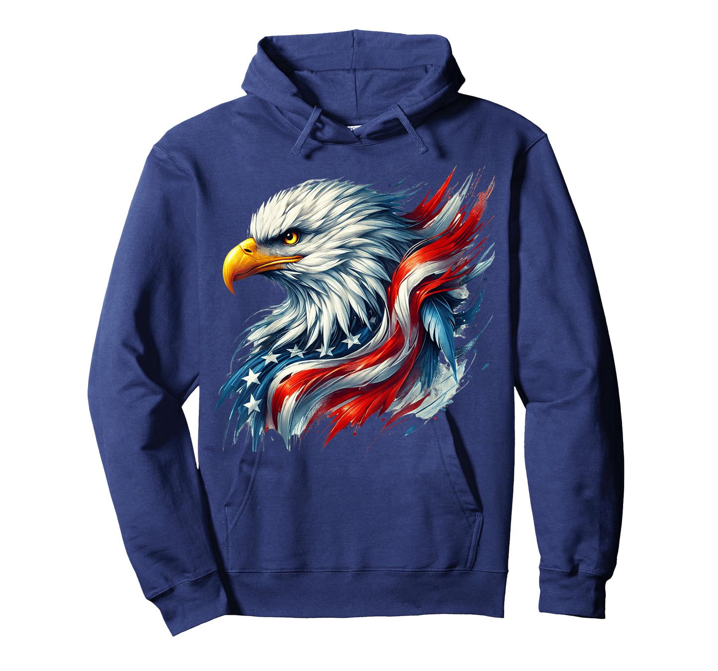 4th of July USA Flag Bald Eagle Patriotic Pride Men Boys T-Shirt