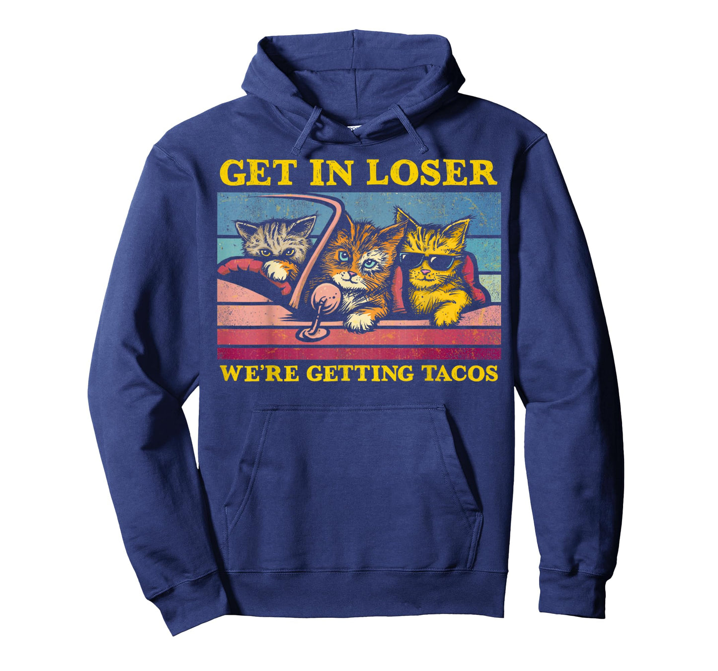 Vintage Animal Quote Get In Loser We're Getting Tacos Funny T-Shirt