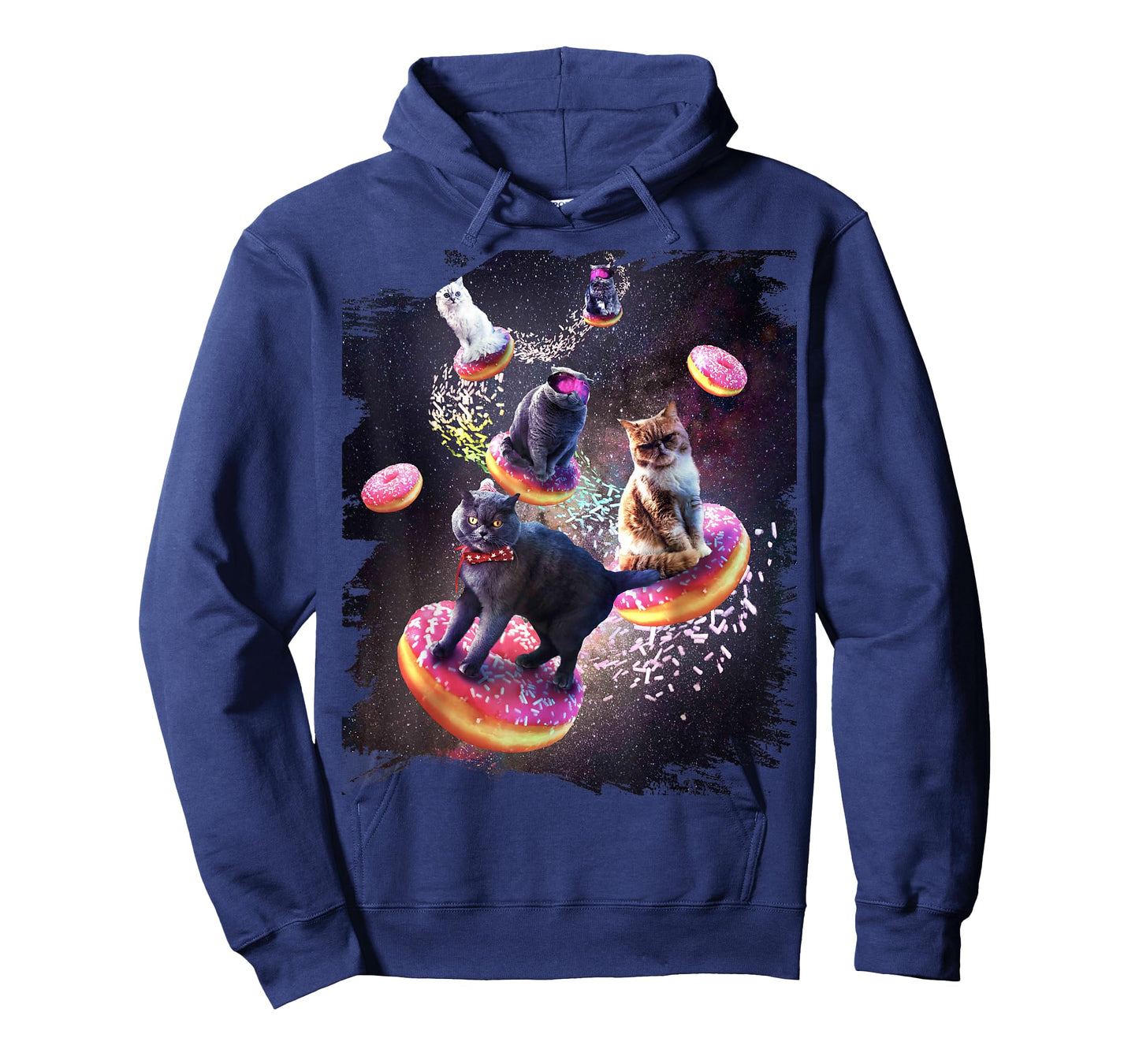Galaxy Cat Donut - Space Cats Riding Doughnuts T-Shirt