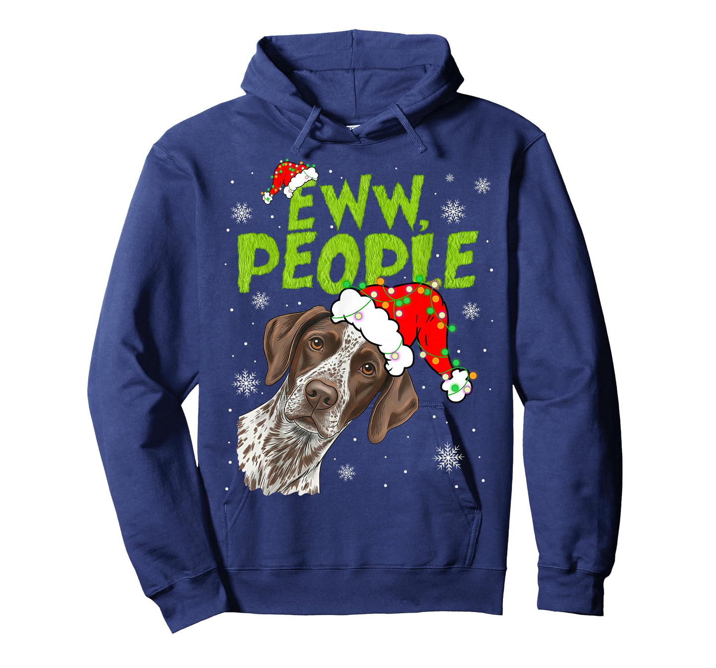 Funny Xmas Ew People GSP Dogs Lover Pajamas Men Women Kids T-Shirt