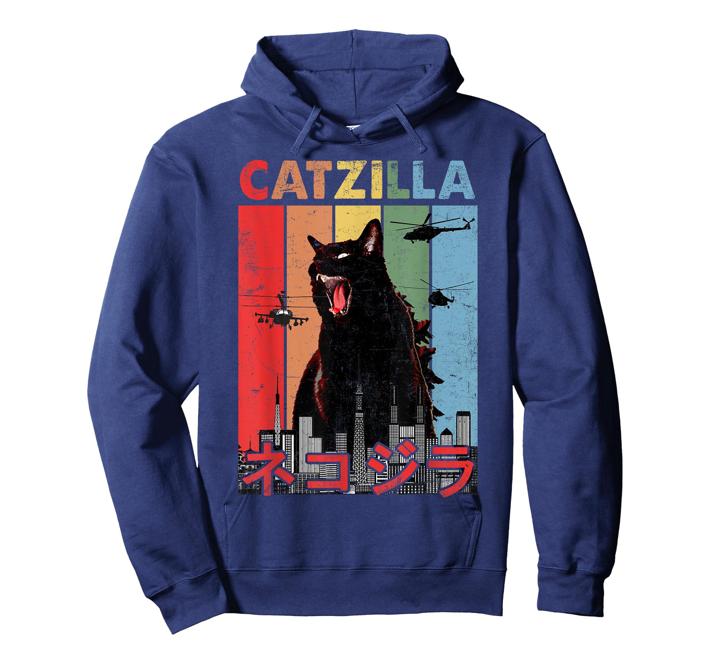 Vintage Catzilla - Funny Kitten And Cat Lover T-Shirt