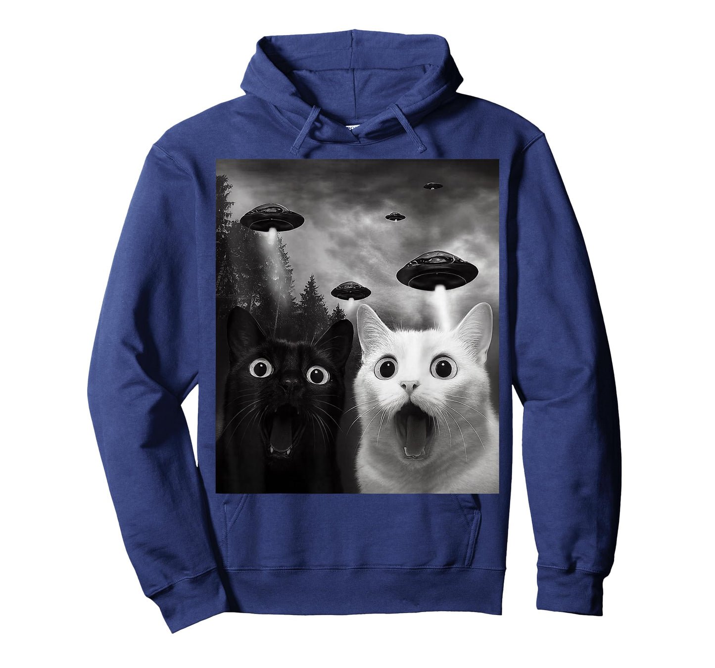 Cats Selfie with Alien UFO Funny Cat Gifts for Men Women Kid T-Shirt
