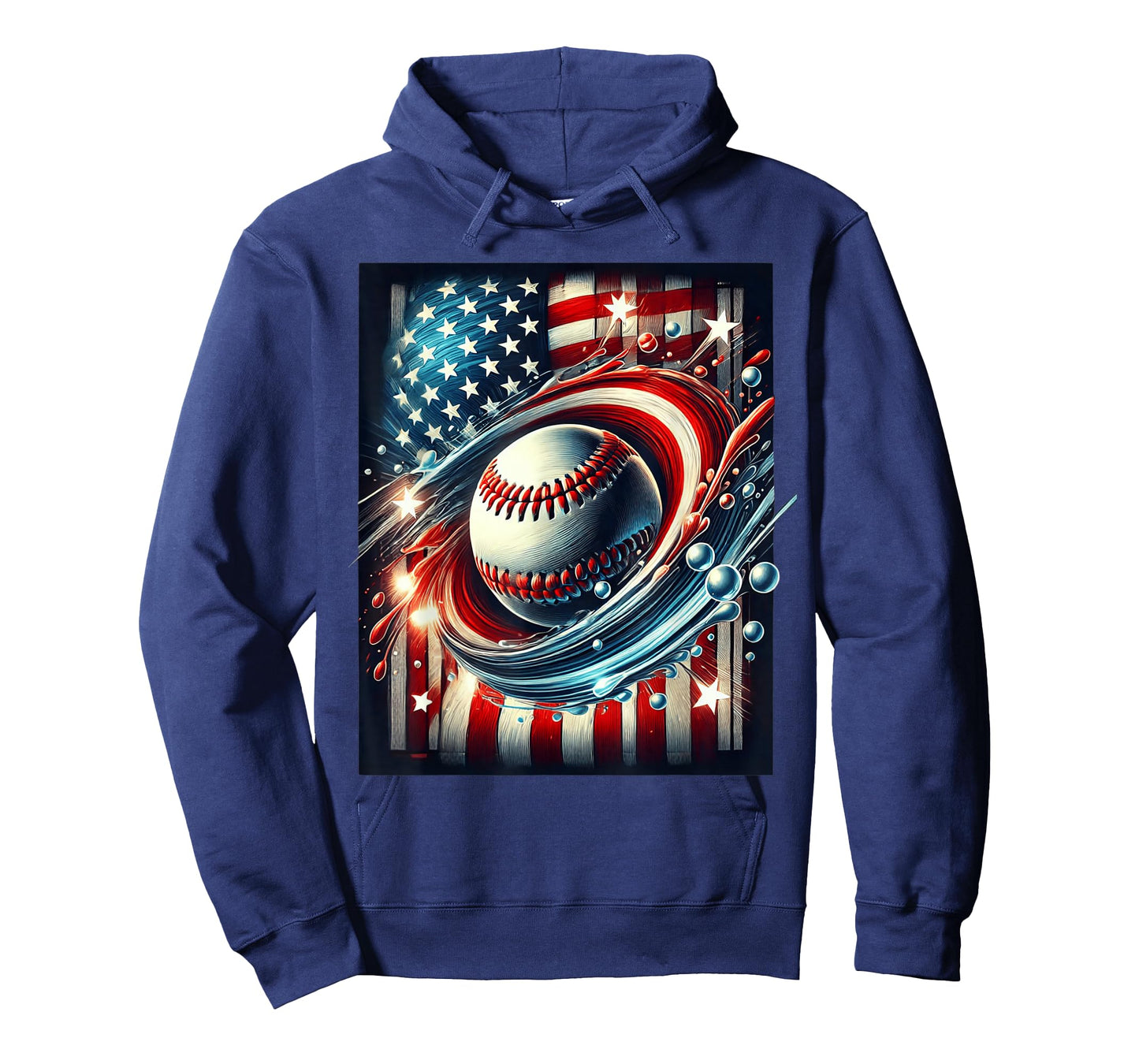 Baseball 4th Of July Men USA American Flag Patriotic Men T-Shirt