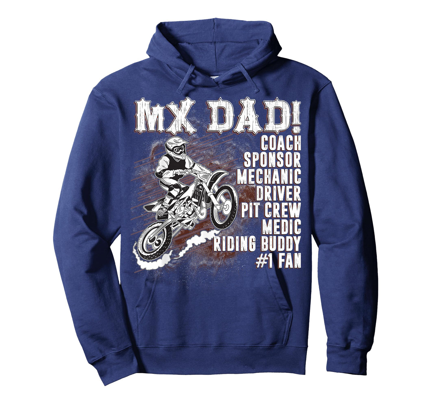 MX Dad Coach Sponsor Mechanic Driver Riding Buddy Dirt Bike T-Shirt